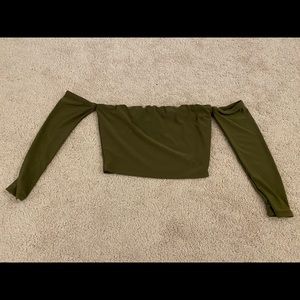 Ootdfash off shoulder top